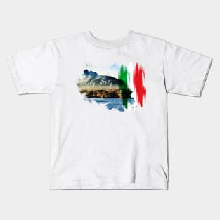 Italy. Sicily. Coast. Kids T-Shirt